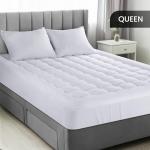 Utopia Bedding Queen Mattress Pad, Quilted Fitted Premium Mattress Protector, Deep Pocket Cover Stretches up to 16 Inches, Fluffy Pillow Topper (60x80 Inches, White)
