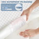 Kayfia Waterproof Mattress Protector, Full Size Soft Breathable 3D Air Fabric Mattress Cover, Noiseless Mattress Pad with Deep Pocket 6"-21" Machine Washable