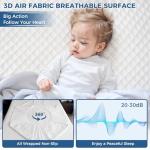 Kayfia Waterproof Mattress Protector, Full Size Soft Breathable 3D Air Fabric Mattress Cover, Noiseless Mattress Pad with Deep Pocket 6"-21" Machine Washable