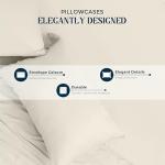 Mayfair Linen 100% Egyptian Cotton King Size Sheets Set - Luxury 1500 Thread Count Egyptian Cotton Sheets King Size (4 PC, Ivory), 17" Deep Pocket, Silky Soft, Cooling Sateen Bedding