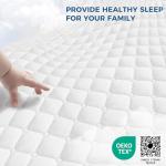 Kayfia Waterproof Mattress Protector, Full Size Soft Breathable 3D Air Fabric Mattress Cover, Noiseless Mattress Pad with Deep Pocket 6"-21" Machine Washable