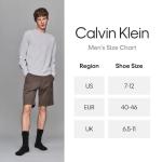 Calvin Klein Mens Dress Socks - 1 Pair Egyptian Cotton Blend with Comfort Stay-Up Cuff - Soft, Breathable & Smooth Crew Socks for Men for Formal & Everyday Wear, Light Blue Pattern, Size 7-12