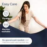 Queen Size 4 Piece Sheet Set - Comfy Breathable & Cooling Bed Sheets Set - Hotel Luxury Bedding for Women, Men, Kids, Teens, Boys & Girls - Deep Pockets, Soft and Wrinkle Free - Oeko-Tex - Navy Blue