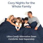 Queen Size 4 Piece Sheet Set - Comfy Breathable & Cooling Bed Sheets Set - Hotel Luxury Bedding for Women, Men, Kids, Teens, Boys & Girls - Deep Pockets, Soft and Wrinkle Free - Oeko-Tex - Navy Blue