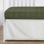 Sweet Jojo Designs Dark Green Boho Arrow Boy Girl Unisex/Gender Neutral Baby Crib Bedding Set Infant Nursery Room BreathableBaby Breathable Mesh Crib Liner Blanket Fitted Sheet Skirt 6pc Bohemian Chic