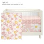 Lambs & Ivy Daisy Dreams 3-Piece Crib Bedding Set - Pink, White, Modern, Garden