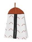 Sweet Jojo Designs Mod Dino Baby Boy Girl Nursery Crib Bedding Set - 4 Pieces - Orange Tan Rust Taupe Mustard Yellow Beige Brown Black Modern Dinosaur Boho Dinosaurs Arrow Chevron Herringbone Neutral