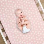 Lambs & Ivy Daisy Dreams 3-Piece Crib Bedding Set - Pink, White, Modern, Garden
