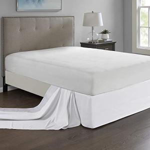 Madison Park Simple Fit Bedskirt, 6" W x 236" L + 26" D, White