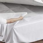 Madison Park Simple Fit Bedskirt, 6" W x 236" L + 26" D, White