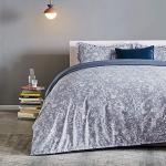 SLEEP ZONE Bedding Duvet Cover Sets Printed Pattern Elegant Peony 120gsm 1 Pillowcase Ultra Soft Zipper Closure Corner Ties, Blue, Twin (68 x 90 inch | 1 Pillow Sham)