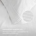 Bedsure Luxury Hotel Duvet Cover Queen Size, 100% White Cotton Rope Weave Bedding Set, Includes 1 Duvet Cover 90x90 Inches with Hidden Zipper & 2 Pillow Shams, Comforter Sold Separately