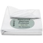 Coop Home Goods Ultra Tech Waterproof Mattress Protector Queen, Smooth Top Mattress Pad, Waterproof Mattress Cover, 18" Deep, Machine Washable Mattress Topper, Noiseless Comfort (60x80)
