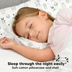 Toddler Pillow with Pillowcase - 13x18 My Little Dreamy Kids Travel Bed Pillows for Sleeping, Organic Cotton Small Pillowcase, Soft & Breathable, Machine Washable, Toddlers 2-5 Years Old (KeaFriends)