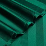 AiMay 6 Piece Satin Italian Style Bed Sheet Set Deep Pocket Stripes Super Soft 1800 Luxury Rich Silk 1 Flat Sheet 1 Fitted Sheet 4 Envelope Pillowcases Stain-Resistant Wrinkle Free (Queen,Green)