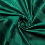 AiMay 6 Piece Satin Italian Style Bed Sheet Set Deep Pocket Stripes Super Soft 1800 Luxury Rich Silk 1 Flat Sheet 1 Fitted Sheet 4 Envelope Pillowcases Stain-Resistant Wrinkle Free (Queen,Green)