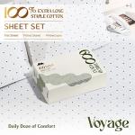 Mayfair Linen 100% Egyptian Cotton Printed Queen Size Sheet Set - 4 PC 600 Thread Count Printed Sheets for Queen Size Bed (Polka Dot Navy), Soft, Cooling, Luxury Hotel 16" Deep Pocket Sateen Bedsheet