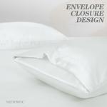 MILVOWOC 6 Pcs White Satin Duvet Cover Full/Queen Size Set, Silky Bed Duvet Cover Ultra Soft Comforter Cover, 1 Satin Duvet Cover, 1 Body Pillowcase, 4 Pillow Cases (No Comforter)