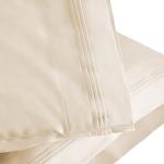 SUPERIOR 1000 Thread Count Egyptian Cotton Pillowcase Set, Pillow Covers for All Pillows and Sleepers, Soft Pillowcases for Bed Fashion, Basics, Large Cases, 2-Piece Set- Standard, Ivory