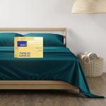 THREAD SPREAD 100% Egyptian Cotton Queen Size Sheet Set - 4 PC 600 Thread Count Egyptian Cotton Sheets Set for Queen Size Bed (Teal), Soft, Cooling, Luxury Hotel 16" Deep Pocket Sateen Bedsheet