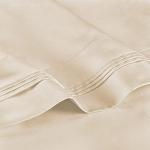 SUPERIOR 1000 Thread Count Egyptian Cotton Pillowcase Set, Pillow Covers for All Pillows and Sleepers, Soft Pillowcases for Bed Fashion, Basics, Large Cases, 2-Piece Set- Standard, Ivory