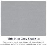 California Design Den Luxury King Size Flat Sheet Only - 100% Cotton, 600 Thread Count, Soft and Breathable Top Sheet, Sateen Weave, Hotel Quality, Featuring Foot Side Indicator - Mist Grey