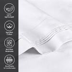 SUPERIOR 1000 Thread Count Egyptian Cotton Pillowcase Set, Pillow Covers for All Pillows and Sleepers, Soft Pillowcases for Bed Fashion, Basics, Large Cases, 2-Piece Set- Standard, Ivory