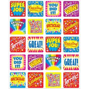 Carson Dellosa 120 Inspirational Stickers for Kids, 6 Sheets of Incentives With Positive Affirmations for Prizes, Reward Chart, School Supplies for Teachers, Classroom Must Haves