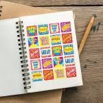 Carson Dellosa 120 Inspirational Stickers for Kids, 6 Sheets of Incentives With Positive Affirmations for Prizes, Reward Chart, School Supplies for Teachers, Classroom Must Haves
