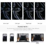 Black Silky Comforter Set Satin Queen Bed in a Bag 8 Pieces Luxury Hotel Silky Bedding with 1 Comforter, 1 Flat Sheet, 1 Fitted Sheet, 4 Pillowcases, 1 Cushion Cover (Queen, Black)