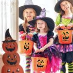 JOYIN 36 PCS Halloween Pumpkin Stickers, Party Favor for Kids, Art Crafts Party Supplies, Pumpkin Decorating Face Sticker Sheets with 9 Designs, Halloween Goodies Classroom Activities Games