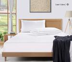 LANE LINEN Bed Pillows Standard Size Set of 2, Medium Soft Support Gusseted Hotel Pillows, Down Alternative Standard Pillow for Side Sleepers, Machine Washable, Comfortable for Quality Sleep - White