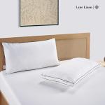 LANE LINEN Bed Pillows Standard Size Set of 2, Medium Soft Support Gusseted Hotel Pillows, Down Alternative Standard Pillow for Side Sleepers, Machine Washable, Comfortable for Quality Sleep - White