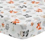 Bedtime Originals Woodland Friends Animals Mint/Gray 5-Piece Crib Bedding Set