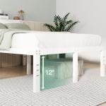 Novilla Queen Size Bed Frame, 14 Inch Metal Platform Bed Frame Queen Size with Storage Space Under Bed, Heavy Duty Steel Slat Support, Easy Assembly, No Box Spring Needed, White
