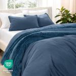 Bare Home Microfiber Duvet Cover Set - Ultra Soft Washed Microfiber - King/California King - Linen-Like Look - Easy Care - Breathable Fabric - Our Softest Duvet Cover Set (King/Cal King, Bering Sea)