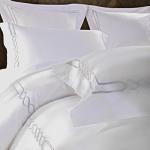Superior Lorenz Cotton 200 Thread Count Duvet Cover Set, Soft Comforter Covers, Bedroom Essentials, Embroidered Infinity Border, Includes 1 Duvet Cover with Button Closure, 2 Pillow Shams, Full/Queen