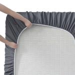 Clara Clark RV Queen Sheets, 6 Piece RV Sheets Set - Hotel Luxury Sheets for RV Bunks, Super Soft Bedding Set, Short Queen,Charcoal Gray