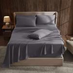 Nestl Extra Deep Queen Sheet Set - 6 Piece Breathable & Cooling Sheets - Hotel Luxury Bedding Set w/18-24 Inch Extra Deep Pockets - Easy & Secure Fit - Super Soft, Wrinkle Free & Comfy - Dark Gray