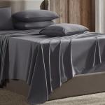 Nestl Extra Deep Queen Sheet Set - 6 Piece Breathable & Cooling Sheets - Hotel Luxury Bedding Set w/18-24 Inch Extra Deep Pockets - Easy & Secure Fit - Super Soft, Wrinkle Free & Comfy - Dark Gray