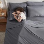 Nestl Extra Deep Queen Sheet Set - 6 Piece Breathable & Cooling Sheets - Hotel Luxury Bedding Set w/18-24 Inch Extra Deep Pockets - Easy & Secure Fit - Super Soft, Wrinkle Free & Comfy - Dark Gray