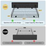 Queen Upholstered Platform Bed with Storage Drawers