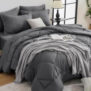7-Piece Reversible Queen Comforter Bed Set