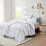 Bedsure White Lightweight Queen Bedspread Set