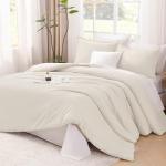 Beige King Size Lightweight 3-Piece Comforter Set