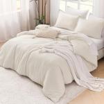 Beige King Size Lightweight 3-Piece Comforter Set