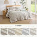 Beige Queen Comforter Set - 4 Pieces Complete Bedding