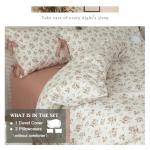 Blush Pink Floral Queen Duvet Cover Set