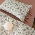 Blush Pink Floral Queen Duvet Cover Set