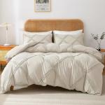 Boho Beige Duvet Cover Set with Zipper Closure